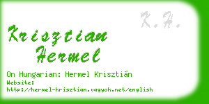 krisztian hermel business card